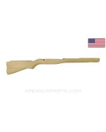 M14 Rifle Heavy Match Stock, 33", Birch Wood, No Metal, Unfinished *NOS* 