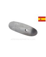 Spanish M1916 Mauser Buttplate, Curved Profile, Blued *Very Good*