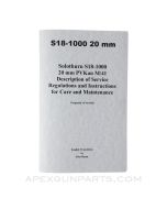 SS18-1000 20mm Anti-Tank Rifle Operator's Manual, Translation & Reprint, Paperback, *NEW*