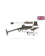 British STEN Mk III SMG Parts Kit, w/ "T" Stock, 9mm Luger *Good*