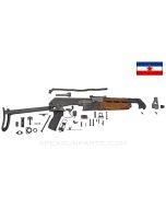 Yugoslavian M70AB Milled Under Folder Parts Set, 7.62x39, Mixed Finish *Good*