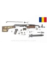 Romanian RPK Parts Kit, w/ Type 1 Adjustable Bipod, Club Stock, Project Gas Block, 7.62x39 *Good*