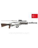 Turkish Hotchkiss M1922 Machine Gun Parts Kit, w/ Original Black Painted Barrel, No Front Grip or Carry Handle, 7.92x57 *Good* 