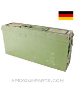 WWII German MG-34 / 42 Steel Ammo Can, Patronenkasten 41,  Repainted, 8X57 Mauser *Good* 
