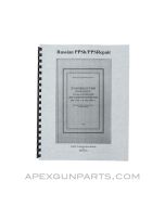 Russian PPSh-41 / PPs-43 Repair Manual, Russian Manual Translated to English, Paperback, *NEW*