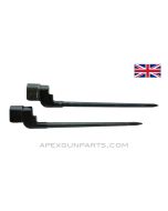 SPECIAL! Lee-Enfield Rifle #4 Spike Bayonet's, SET OF 2, Blued Steel *Very Good*