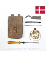 Madsen LMG Gunners Kit & Carry Case, Leather *Good* 