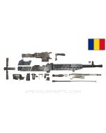 ZB37 MG Parts Kit Romanian Contract, Gas Regulator Lacks Spring, w/ Demilled Barrel & Receiver, 7.9x57mm *Fair* 