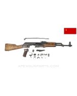 Russian Tula AKM Parts Kit, 1976 Dated, w/ Populated Barrel Assembly, 16.25", Matching Numbers, 7.62x39 *Good* 