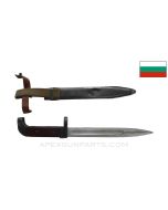 Bulgarian Type 1 Bayonet, Bent Scabbard *Good*