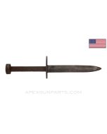 M4 Bayonet Project, Fits M1 Carbine, No Grips, Steel, USGI *Poor* 