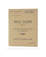 Model 1953 Rifle Scope Technical Guide for Semi-Automatic Rifles Models 1949 & 1949-56, 1st Edition, Paperback, Translation from Original *NEW*