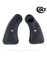 Colt Police Positive Grip Set, Black, Plastic, Round Bottom, *Good*