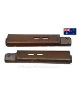 Australian L1A1 Handguard Set, Marked, Wood *Fair*