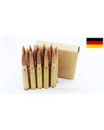 8mm Mauser (Rifle) - 15RD Box of German Military Surplus, 1940 Dated, Full Metal Jacket Steel Core S.m.K. 7.92X57 Mauser
