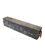 Vickers / Lewis MG Transit Chest, 48", No Latches, No Handles, Green Painted *Poor* Sold *As Is* 