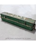 Vickers / Lewis MG Transit Chest, 50", With Side Bumpers, Painted, *Fair*, Sold *As Is*