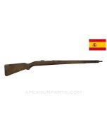 Spanish M44 Mauser Rifle Stock, Stripped, w/ Sling Bar & Buttplate, Wood, *Fair*