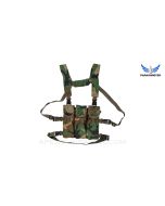 &quot;VOLK+MH&quot; Chest Rig Bundle, w/ Minimalist Harness, Woodland Camo *New* by Parashooter Gear