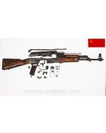 COMING SOON! Russian Izhmash AKM Parts Kit, 1969 Dated, w/ Populated Barrel Assembly, 16.25", 3 Matching Parts, 7.62x39 *Good* 
