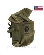 USGI M1A/M14/M77/FAL Magazine Pouch, w/  Alice Clips, Canvas *Good*