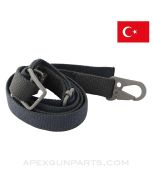 MP5 / AP5 OEM Sling, Canvas w/Clip Buckle, Black, MKE Manufactured *NIW*