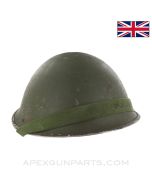 British Mk IV "Turtle Shell" Steel Helmet, No Liner, WW2 Date *Good*