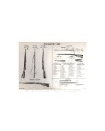 K98k Mauser Rifle Parts Poster, WW 2 German Reprint 45" x 32", B&W *NEW*