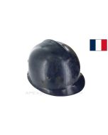 French Gendarmerie Riot Helmet, Complete, Blue Plastic *Fair/ Cracked* 