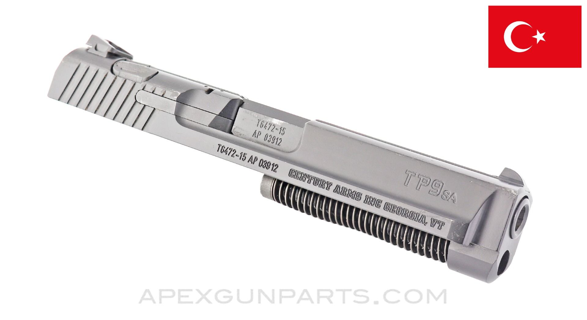 Canik TP9 SA Pistol Slide, Complete w/ Barrel & Recoil Spring