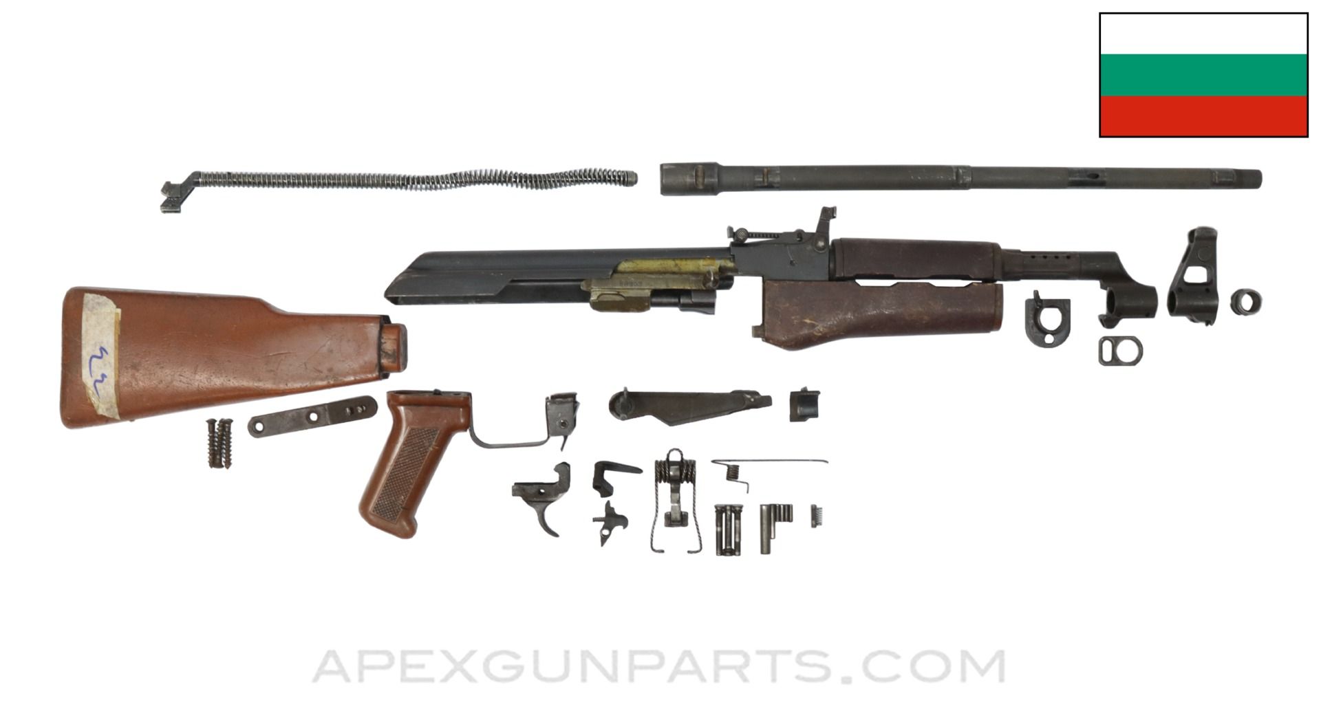 Bulgarian Type 3 AK47 Fixed Polymer Stock Parts Kit with Original