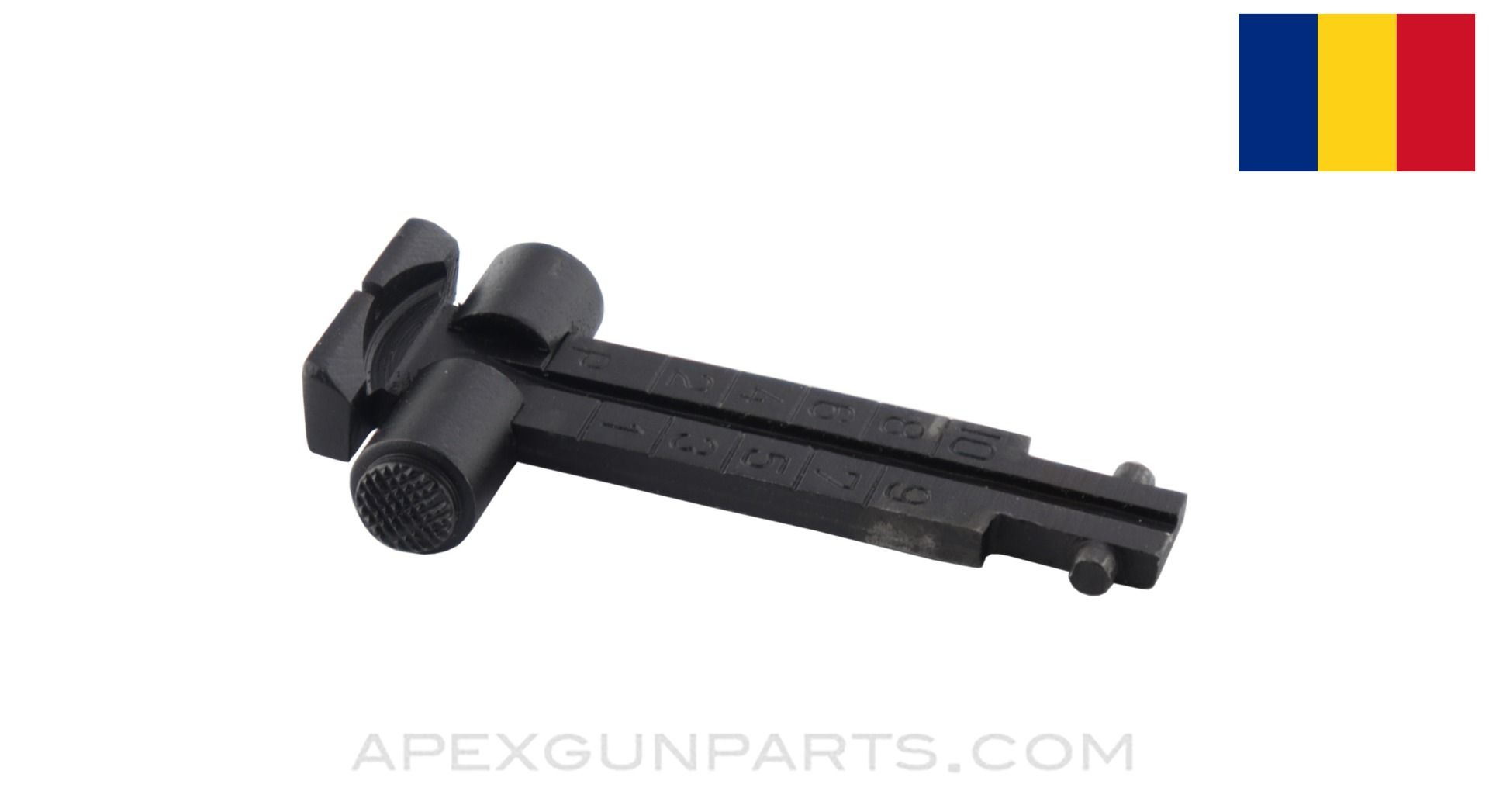 Romanian AKM Rear Sight Leaf, Refinished *Very Good*