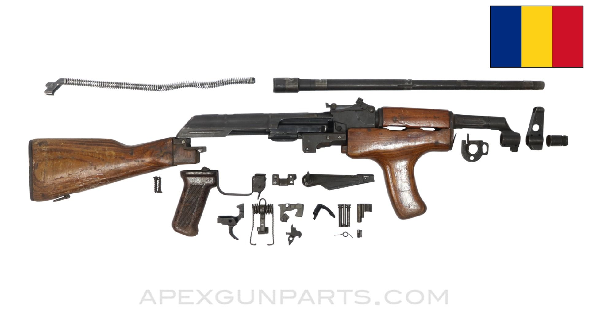 Romanian Carfil Arsenal M63 Fixed Stock AKM Parts Kit with Wood