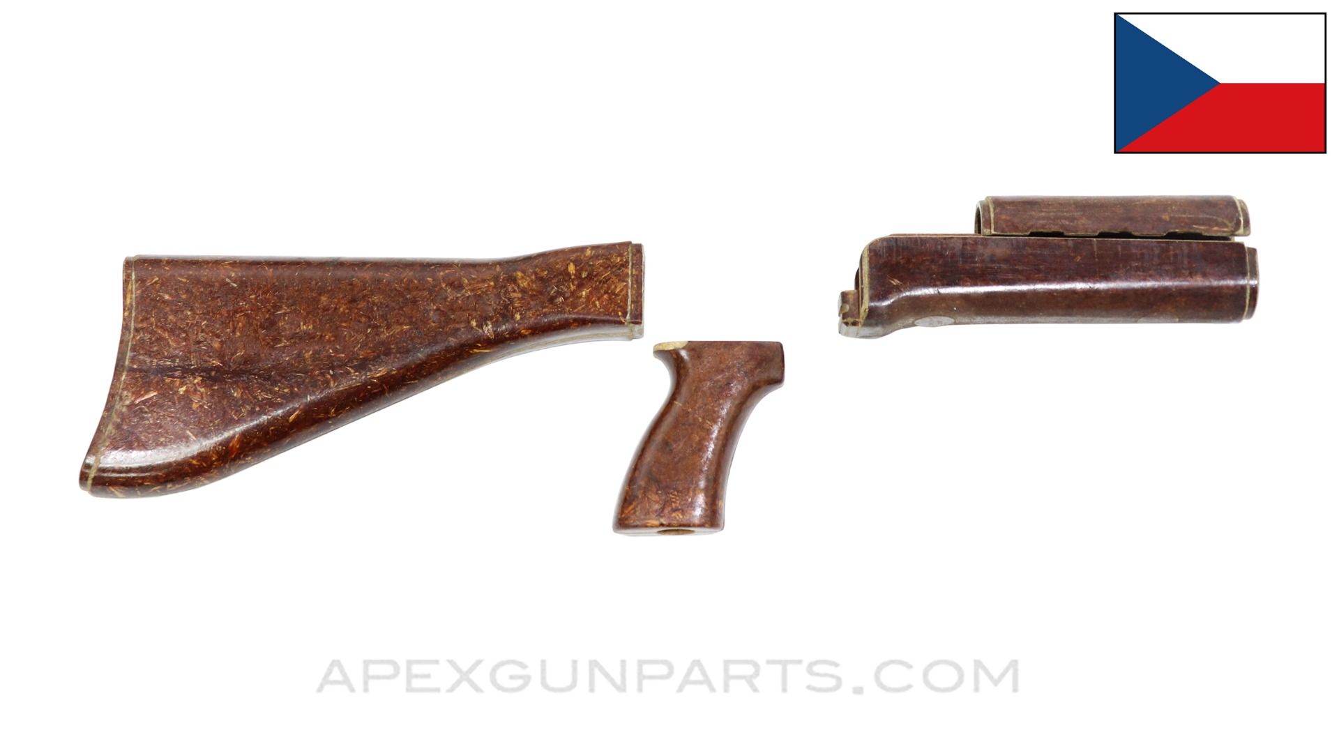 VZ-58 Stock Set, Butt, Grip, Forend and Hand Guard, No Parts