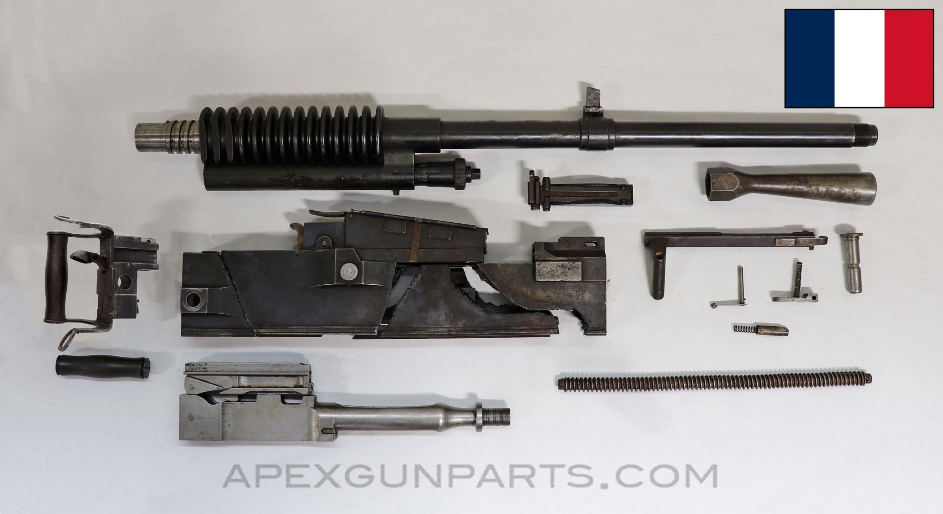 Hotchkiss M1929 / Mle 1930 Heavy Machine Cannon Parts Kit w/Barrel