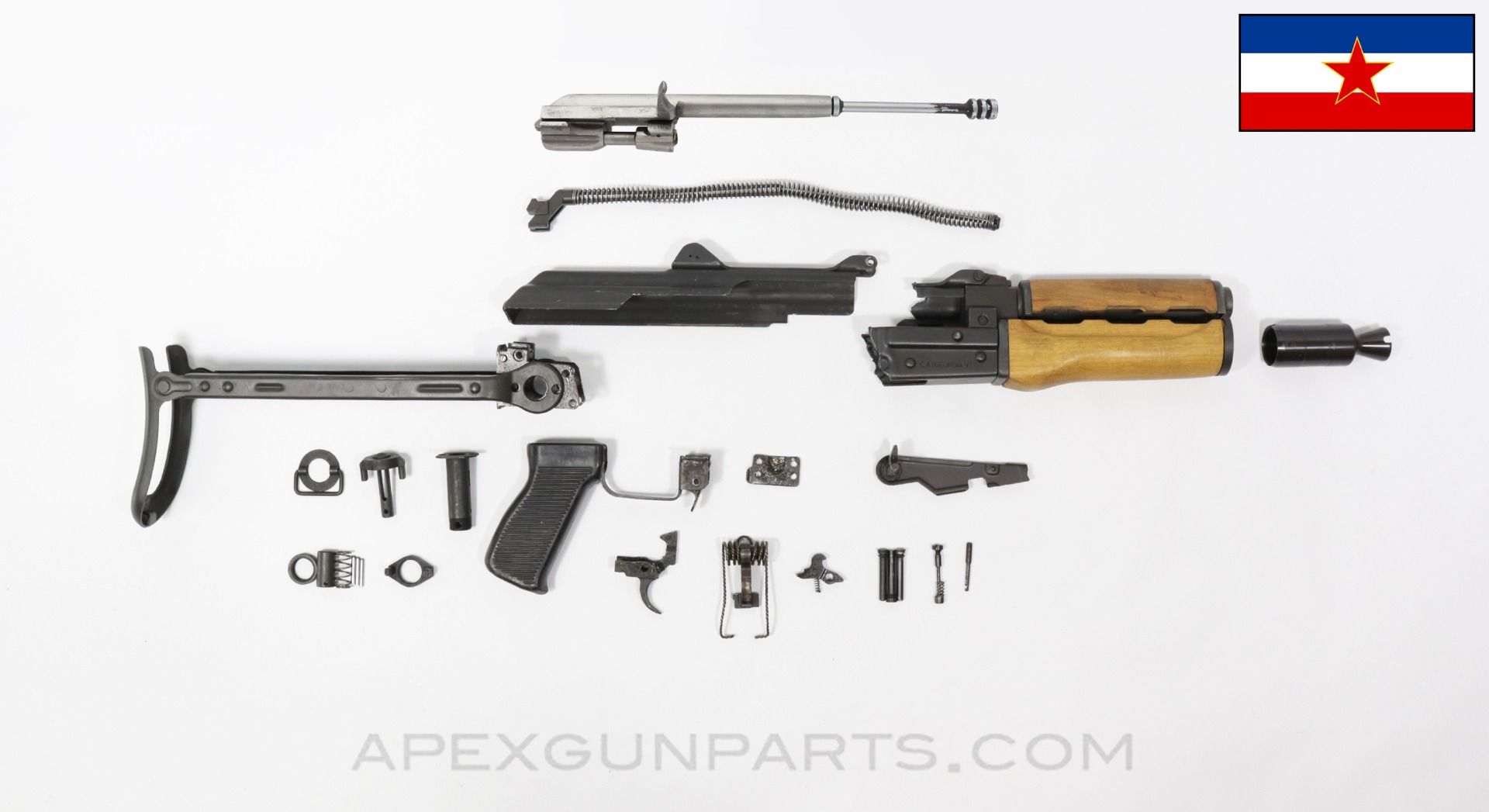 Ak出品　2/23 Yugoslavian AK-47 Mdl. M85 Under Folder Parts Kit, Incomplete