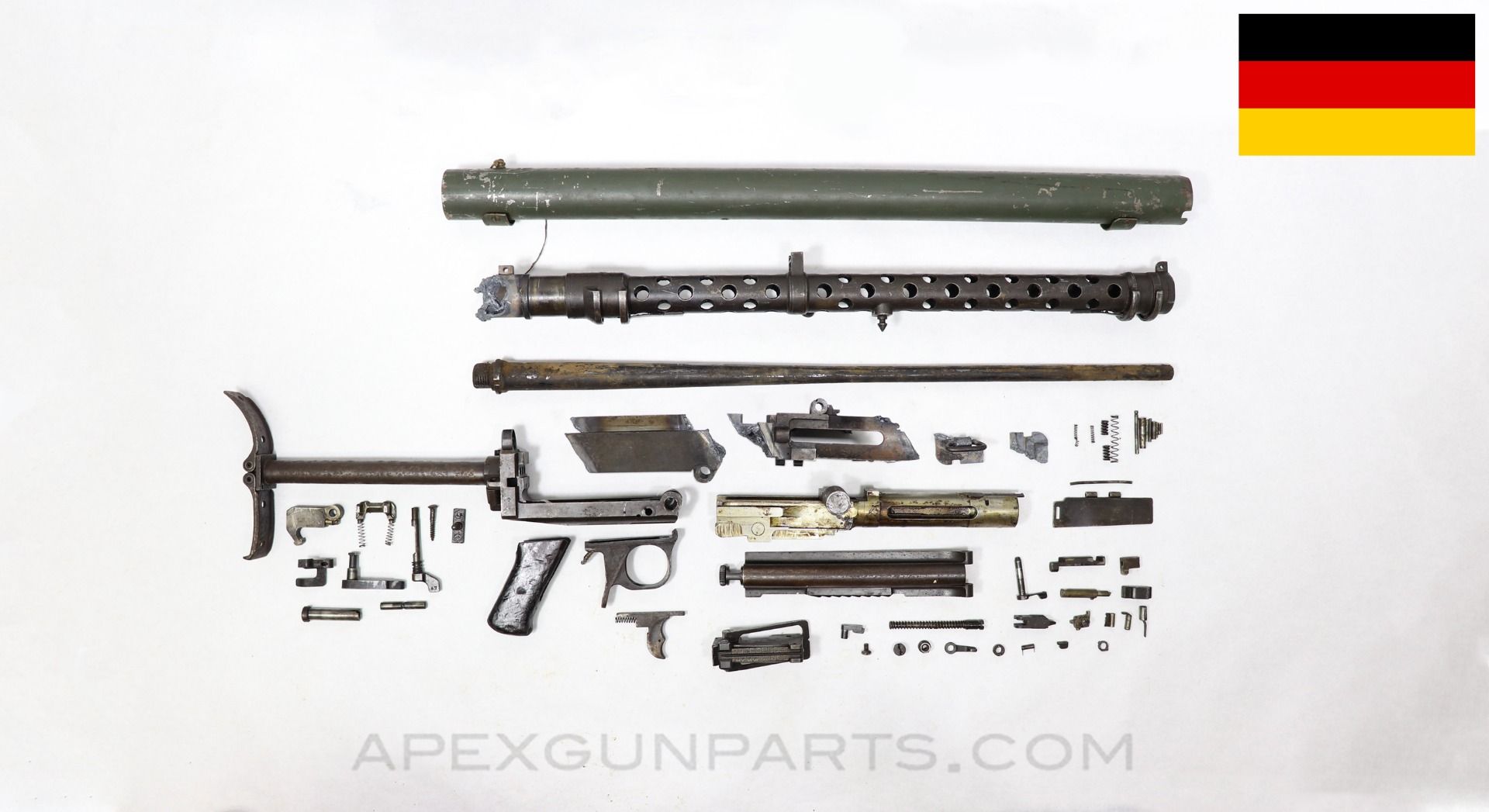 German MG-13 Parts Kit, w/ Barrel & Carrier, Waffen Marked, 7.92x57