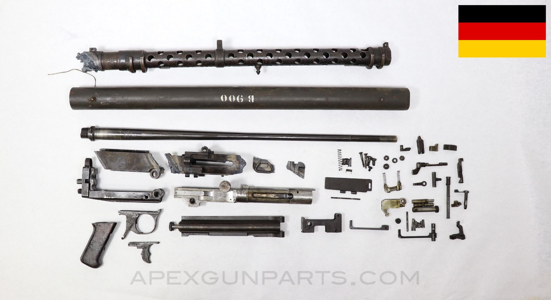 MG13 Parts Kit with Barrel and spare Barrel Carrier, no stock or