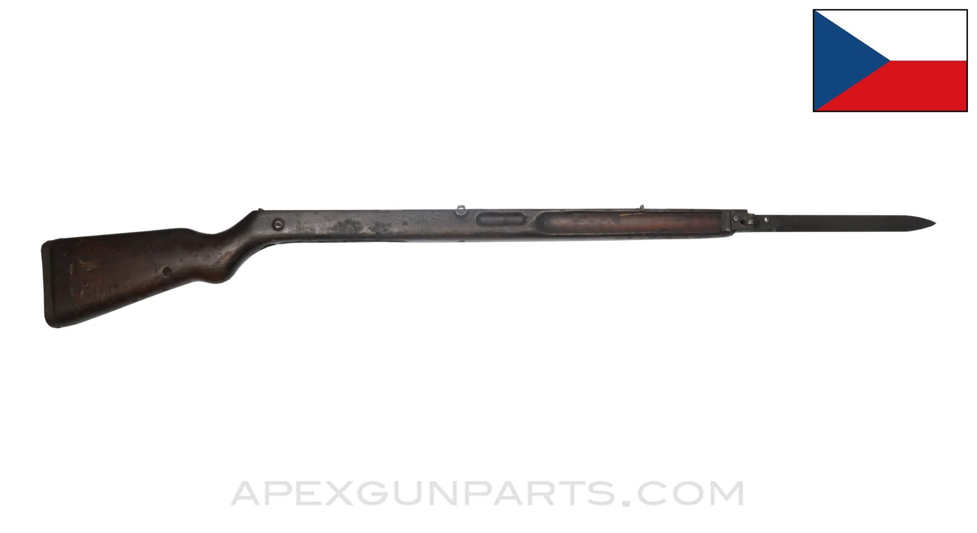 Czech VZ52 / VZ57 Project Stock with Bayonet, 37 inches Long