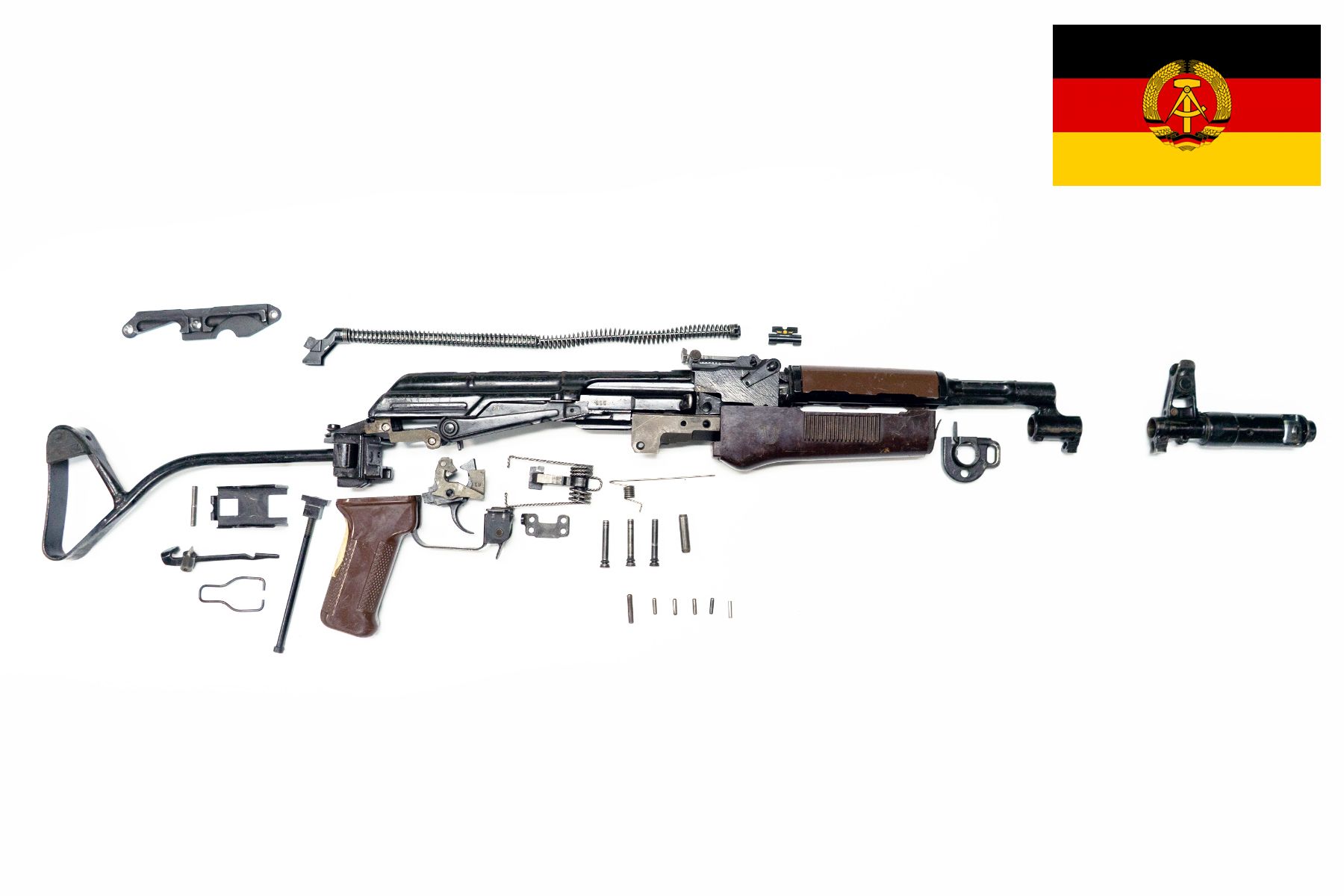 East German AK-74 Mpi-AKS-74n Side Folder Parts Kit, Plastic