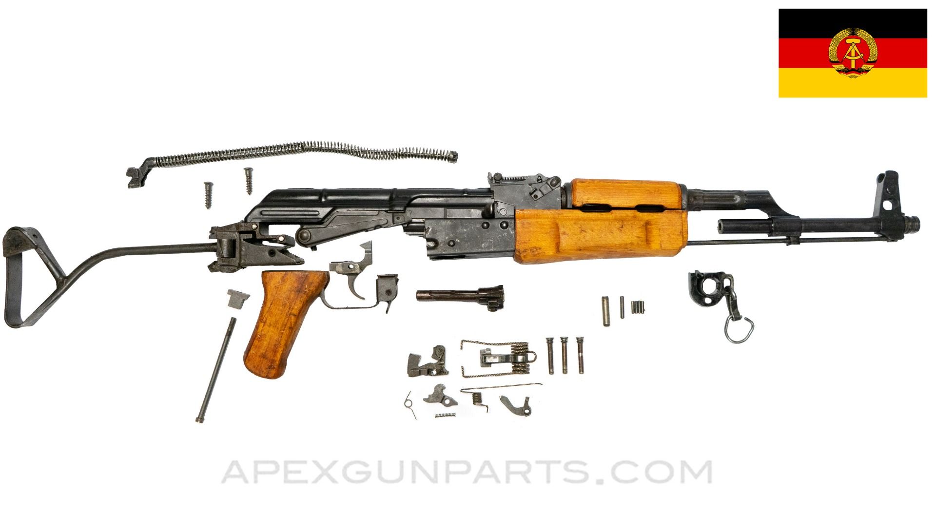 ak様2点 East German DDR AK-47 MPi-KMS-72 Parts Kit, Non-Matching, Wood