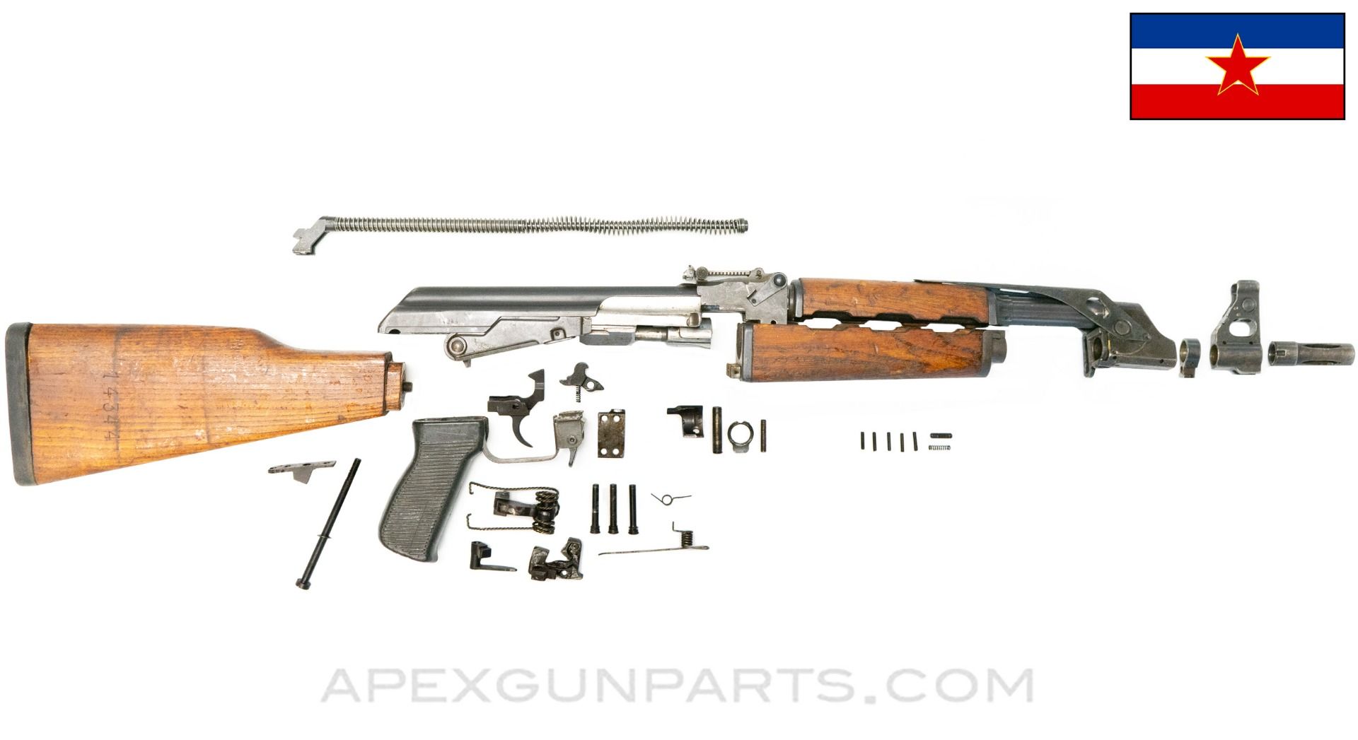Yugoslavian ZASTAVA M77A1 Battle Rifle Parts Kit, Grenade