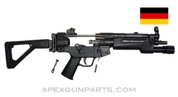 H&K MP5 Parts Kit, 8.5" BBL, 9mm, (0,1,2) Burst Lower, TAC Light, Side Folding Stock, *Very Good* 
