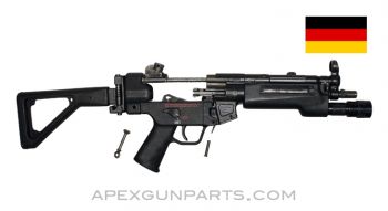 H&K MP5 Parts Kit, 8.5" BBL, 9mm, 3 Position Navy Lower, TAC Light, Side Folding Stock, *Very Good* 
