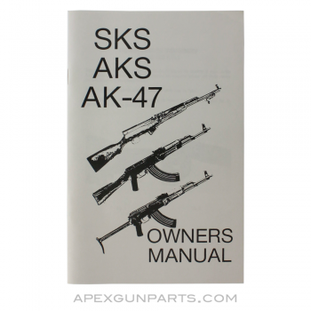 SKS / AKS / AK-47 Owner's Manual, Paperback, *NEW*