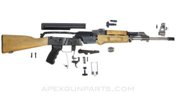 US Made BFT47 / AK47 Project Parts Kit w/ Partially Populated Barrel, 16", 7.62x39 *Good*