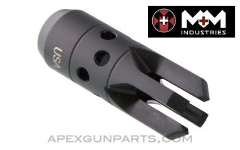 "Chaos" AK Muzzle Device, 14X1 LH Thread, US Made 922(r) Compliance Part, by M+M, *NEW*