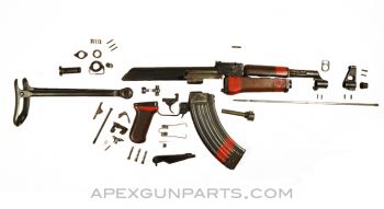 Polish KbK Milled AK-47 Underfolding TRAINING Rifle Parts Kit with Magazine *Good* 