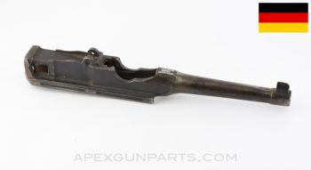 Mauser C96 "Broomhandle" Pistol Barrel & Extension, w/ Modified Back End, 4", Stripped, 7.63mm (.30 Mauser Auto), *Good*