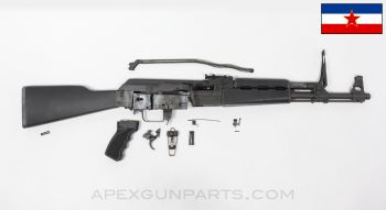 Zastava N-PAP AK-47 Parts Kit, 16.5" Populated Barrel, Polymer Furniture, 7.62x39 *Good*